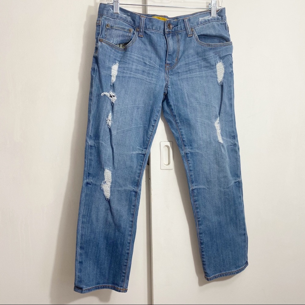 REFUGE distressed mid rise  stretch skinny cotton jeans 5